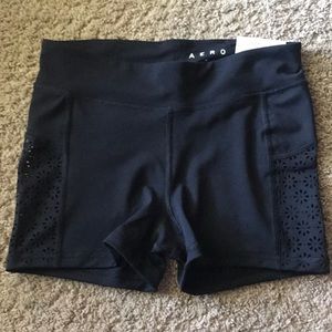 Black Spandex With Flower Pattern